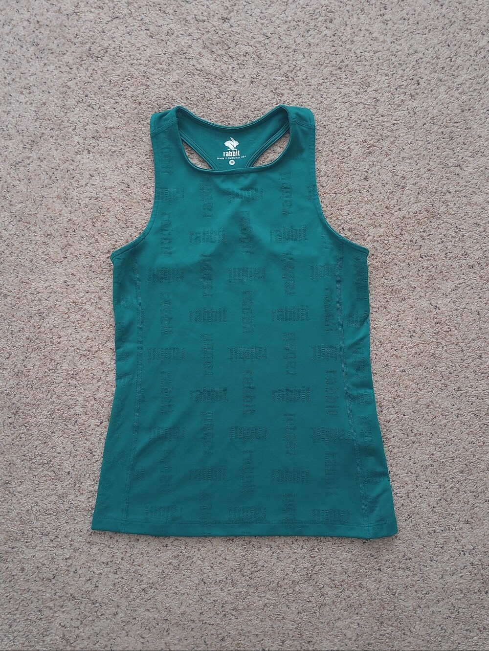 Rabbit Tank Top Activewear Gym Workout Running Outdoor Sporty Hiking XS